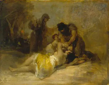 Attack on a Woman - Francisco de Goya
