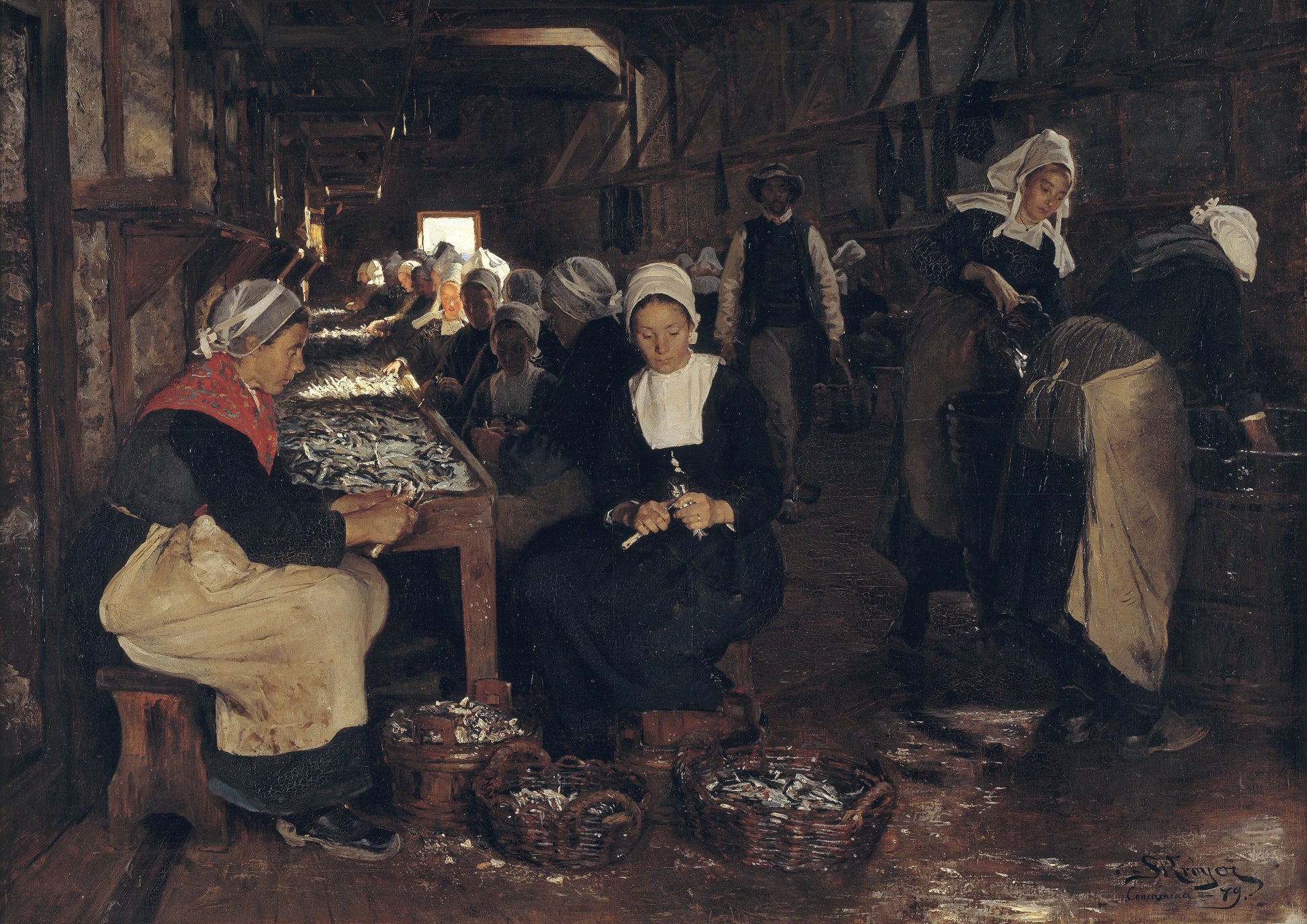 And the Sardiners in Concarneau - Peder Severin Krøyer