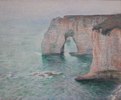 🎨 The Cliffs of Étretat – Claude Monet, 1885