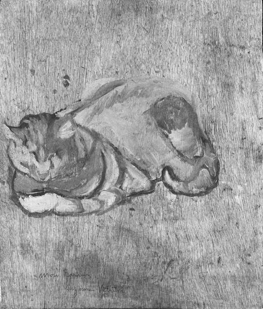 Etude du chat Raminou - Suzanne Valadon