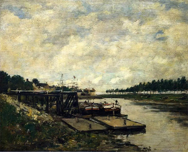 River Landscape - Eugène Boudin