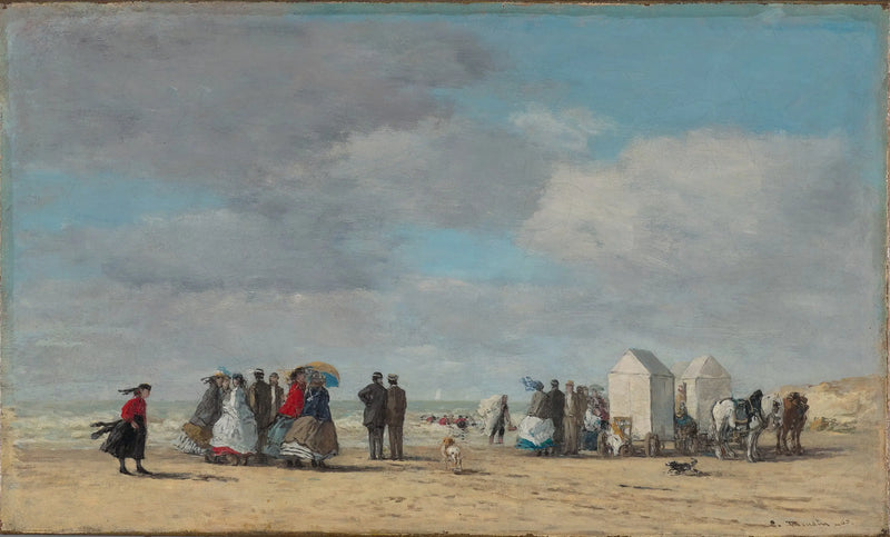 The Beach at Trouville - Eugène Boudin