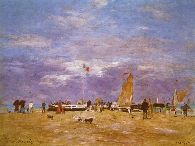 The Jetty of Deauville - Eugène Boudin