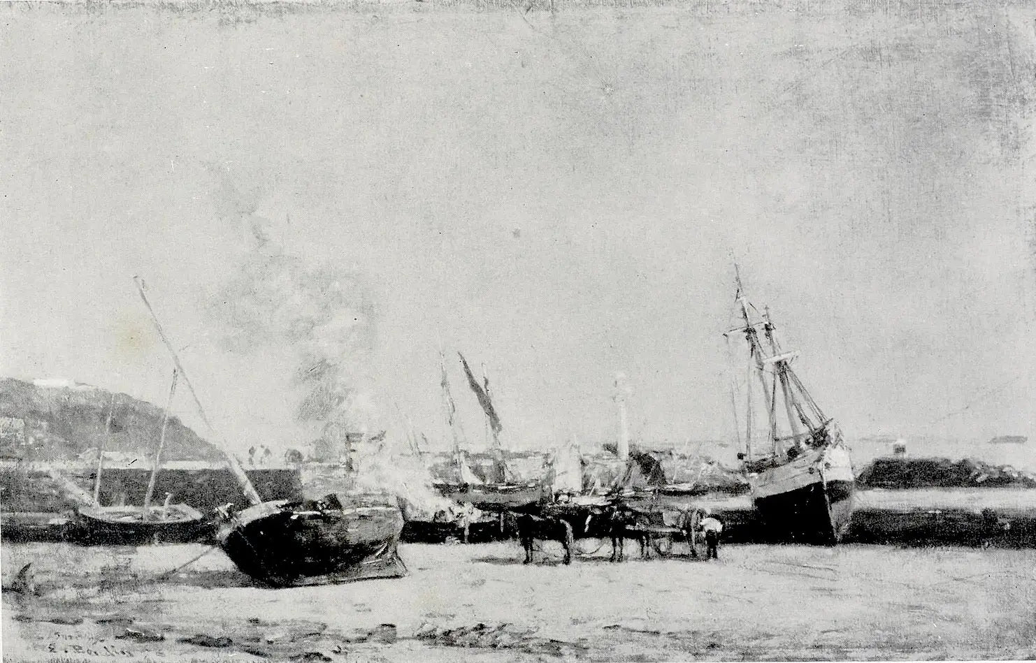 Reproduction du tableau « Q133802768 - Eugène Boudin » par Alpha Reproduction en peinture à l’huile