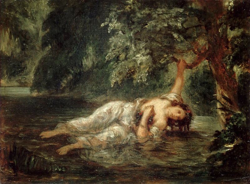 The Death of Ophelia - Eugène Delacroix