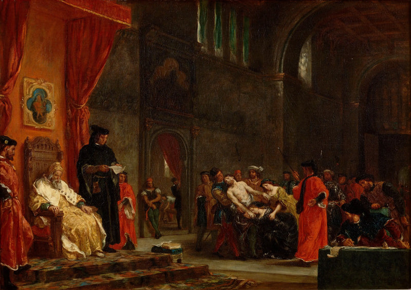 The Two Foscari - Eugène Delacroix