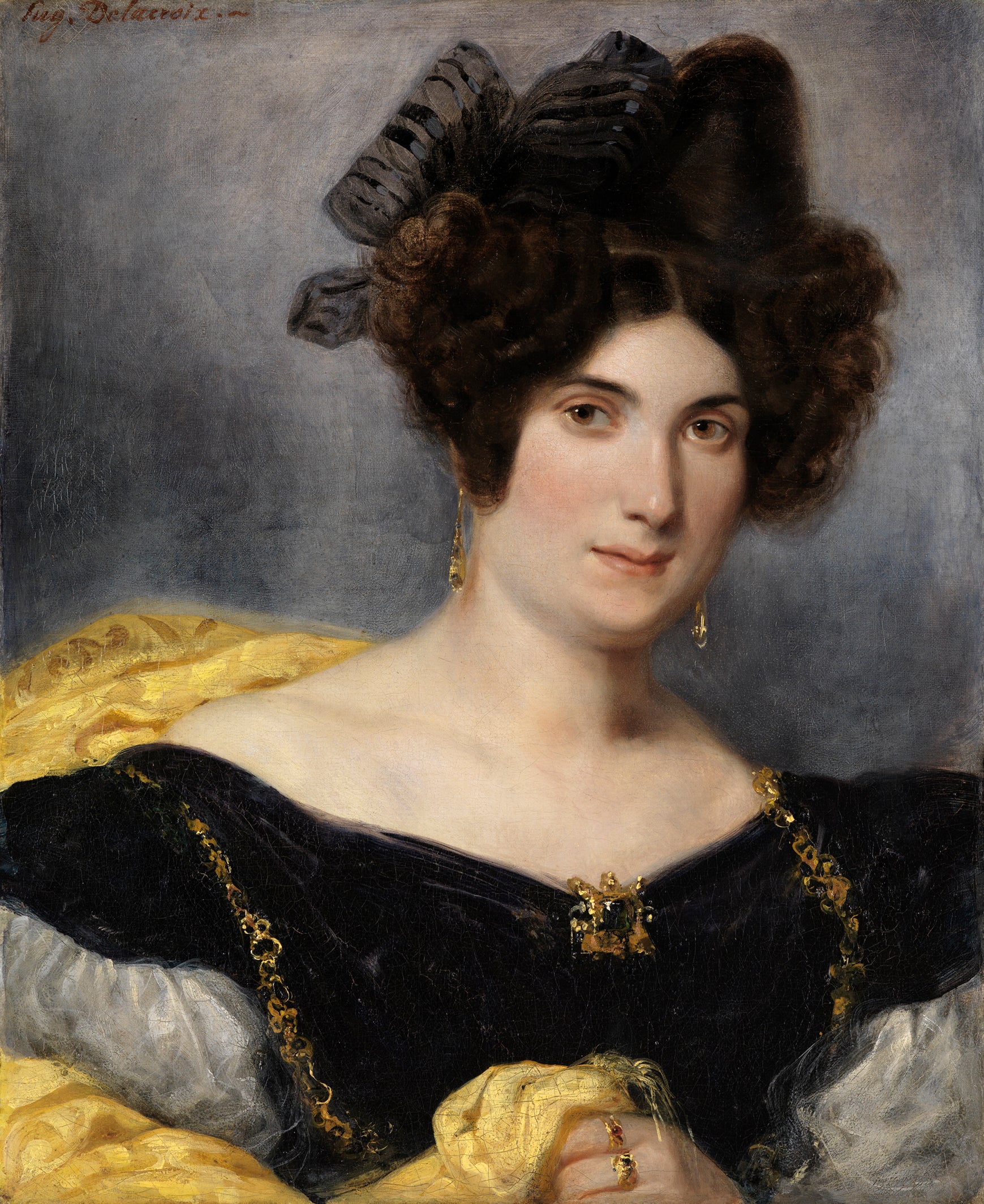 Reproduction du tableau « Portrait de Madame François Simon - Eugène Delacroix » par Alpha Reproduction en peinture à l’huile