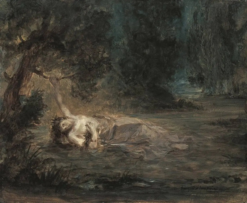 The Death of Ophelia - Eugène Delacroix