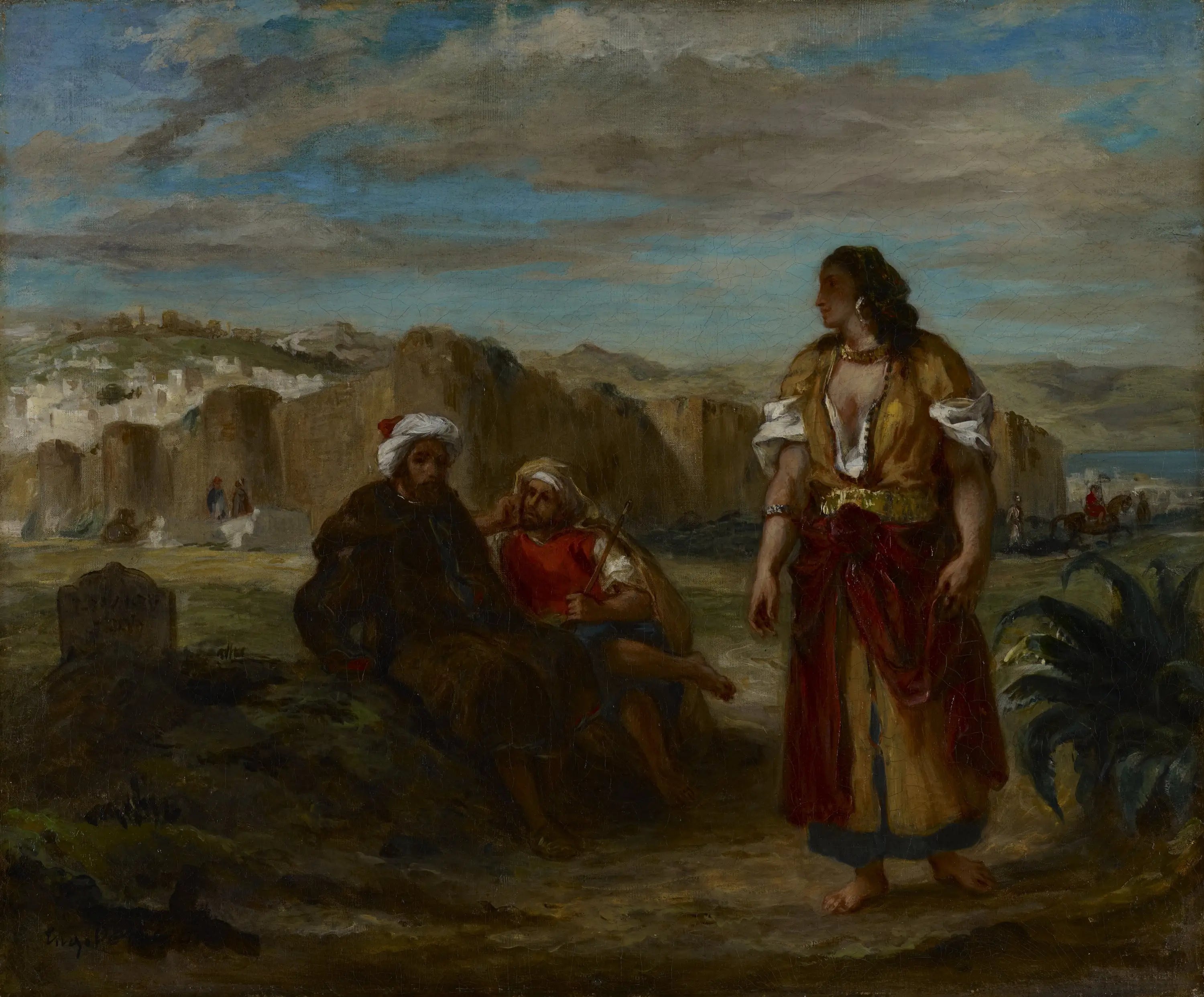 Reproduction du tableau « Vue de Tanger - Eugène Delacroix » par Alpha Reproduction en peinture à l’huile