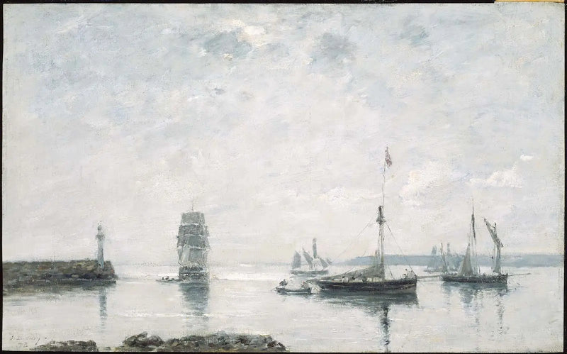 Port Entrance - Eugène Boudin