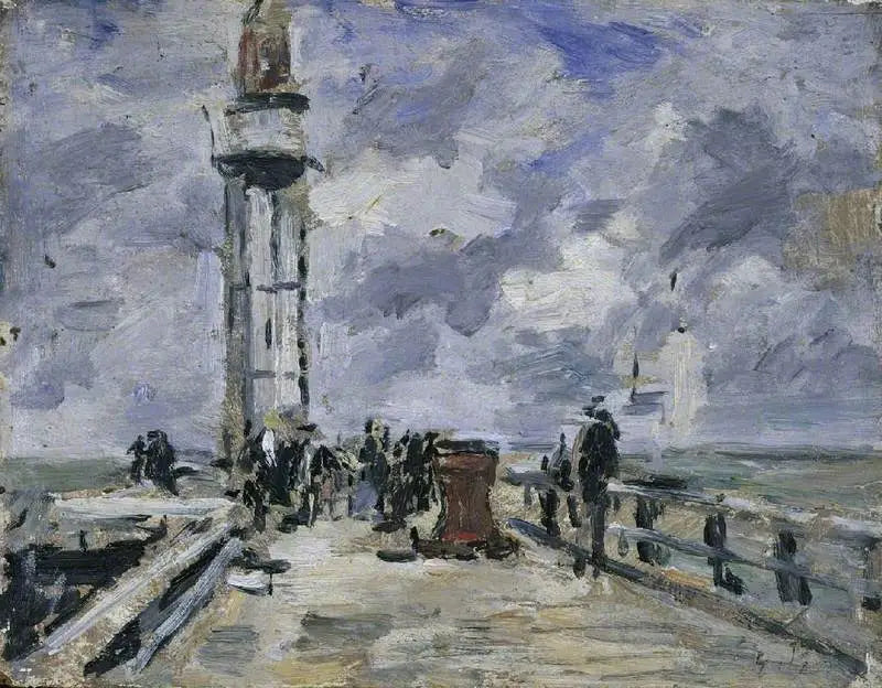The Jetty and the Lighthouse of Honfleur - Eugène Boudin