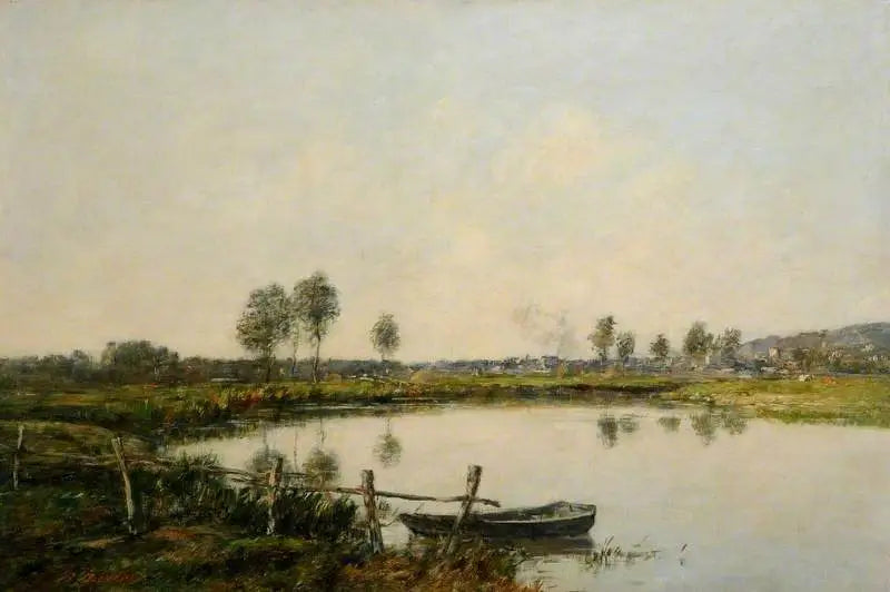 Wet Meadows of Deauville, France - Eugène Boudin