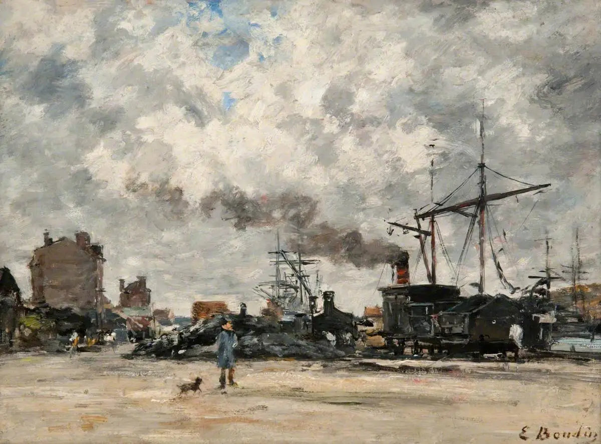 Reproduction du tableau « Le quai - Eugène Boudin » par Alpha Reproduction en peinture à l’huile