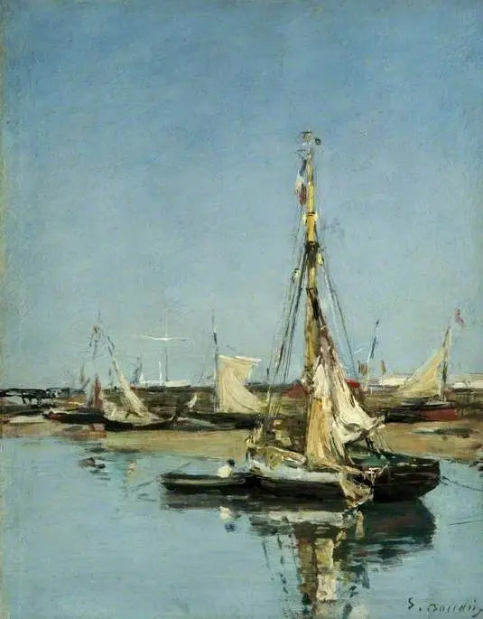 Trouville, the Jetties at Low Tide - Eugène Boudin