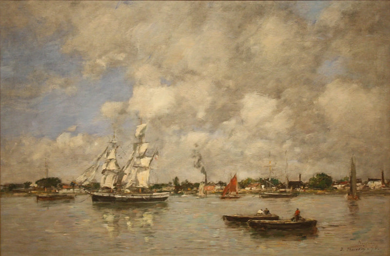 Bordeaux, Boats on the Garonne - Eugène Boudin