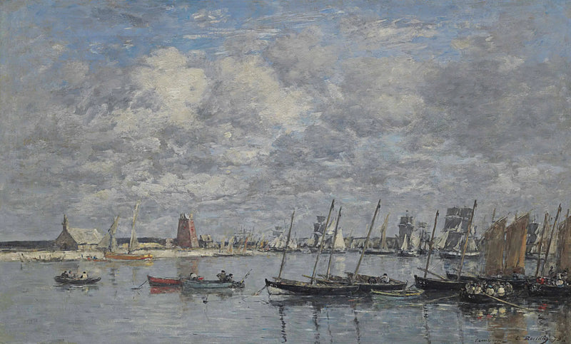 Camaret, the port - Eugène Boudin