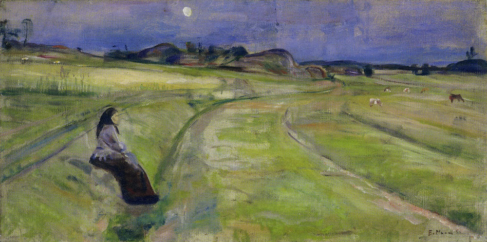Reproduction du tableau « Soir - Edvard Munch » par Alpha Reproduction en peinture à l’huile