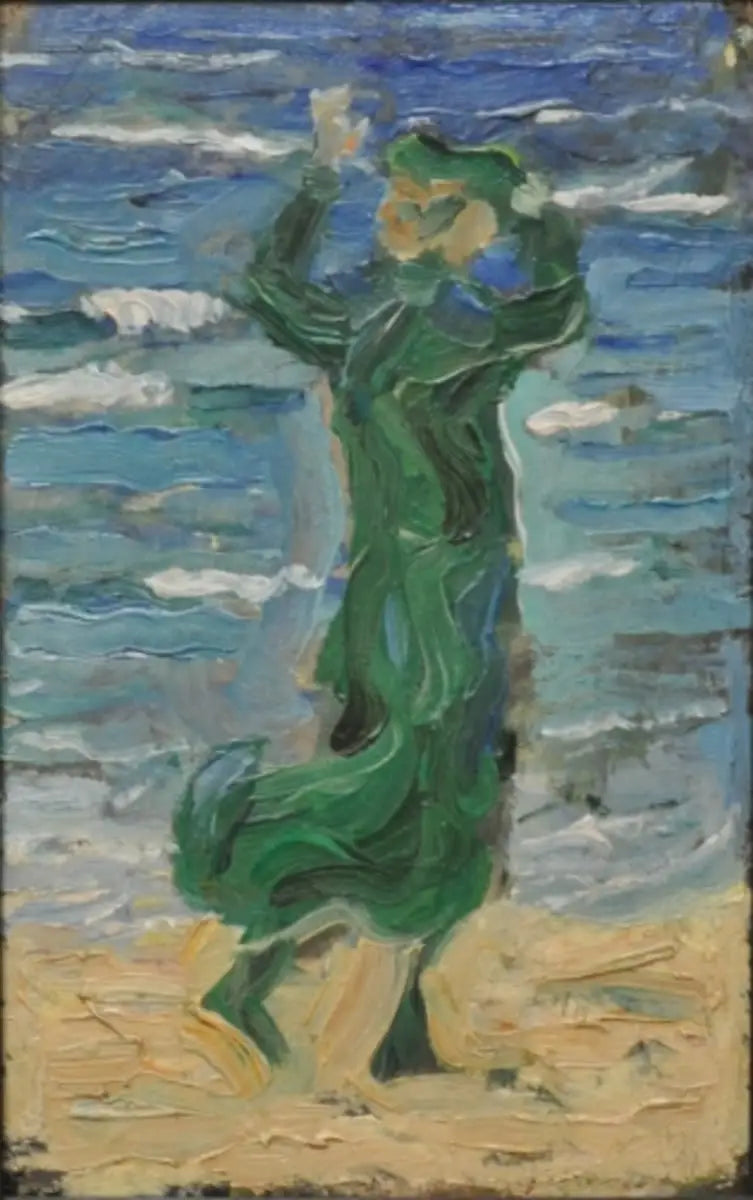 Woman in the Wind by the Sea - Franz Marc