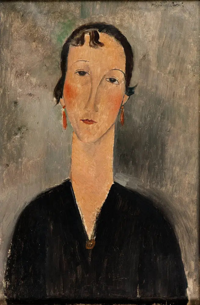 Woman with Earrings - Amedeo Modigliani