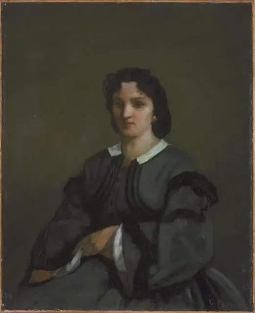 Woman with Gloves - Gustave Courbet