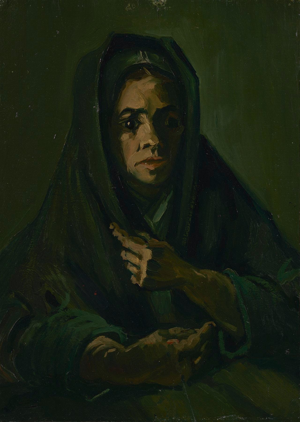 Woman with a Mourning Shawl - Vincent van Gogh