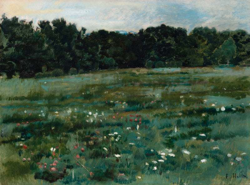 Landscape with a meadow and the edge of a forest - Ferdinand Hodler
