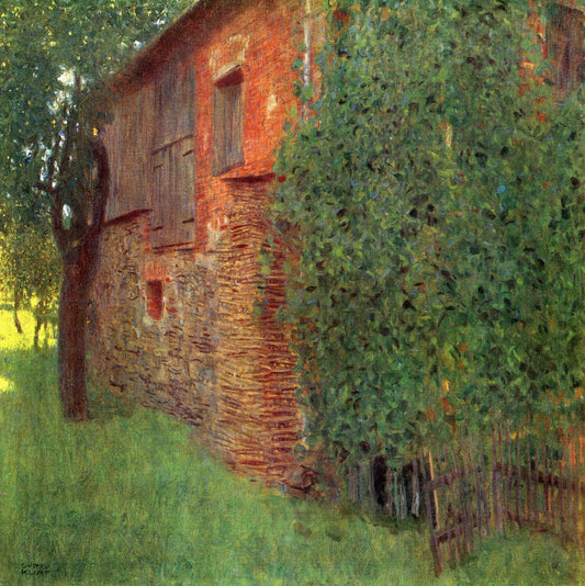 🌿 Farm at Kammer – Gustav Klimt (circa 1901-1902)