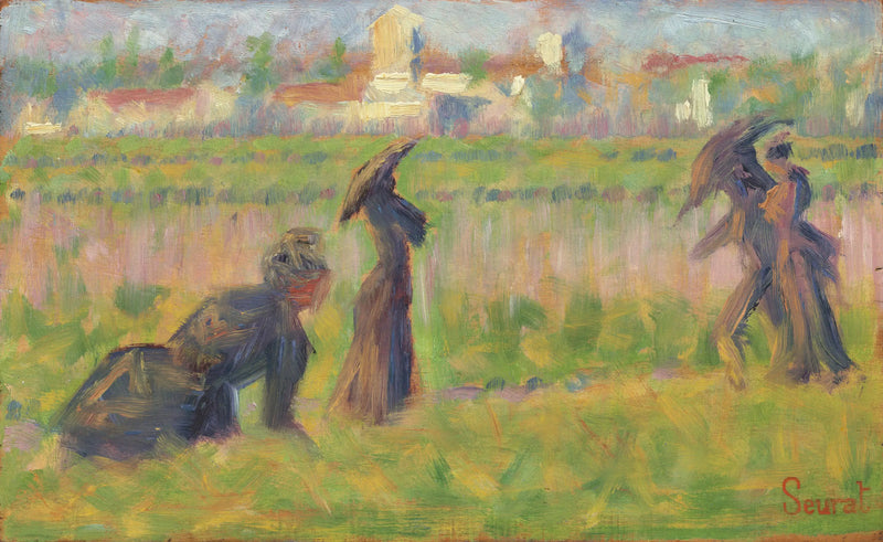 Figures in a Landscape - Georges Seurat