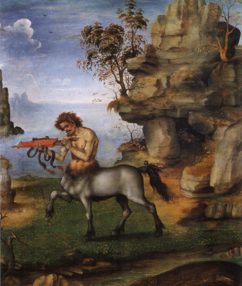 The Wounded Centaur (verso: the Birth of Venus?) - Filippino Lippi