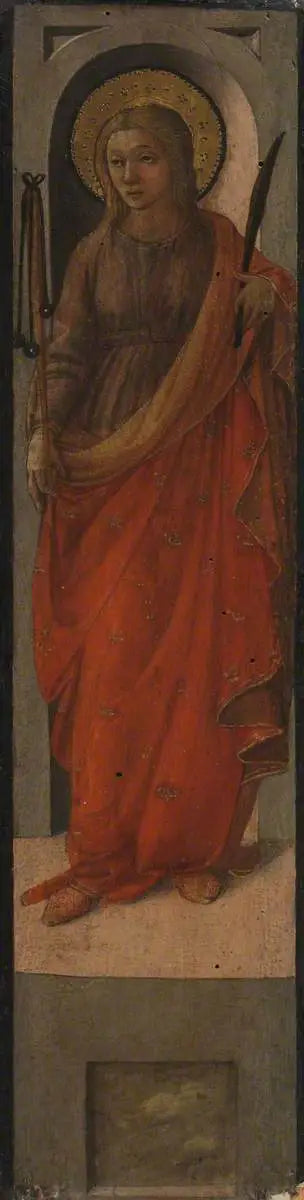 Female Saint with a Flail (Saint Walburga?) - Fra Filippo Lippi