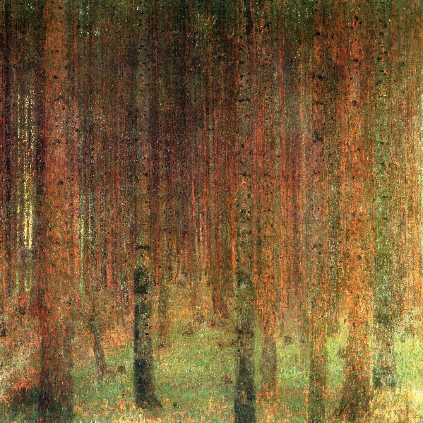 🌲 Pine Forest II – Gustav Klimt (circa 1901)