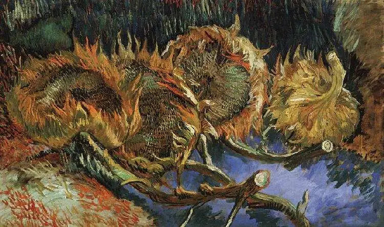 Four Withered Sunflowers - Vincent van Gogh