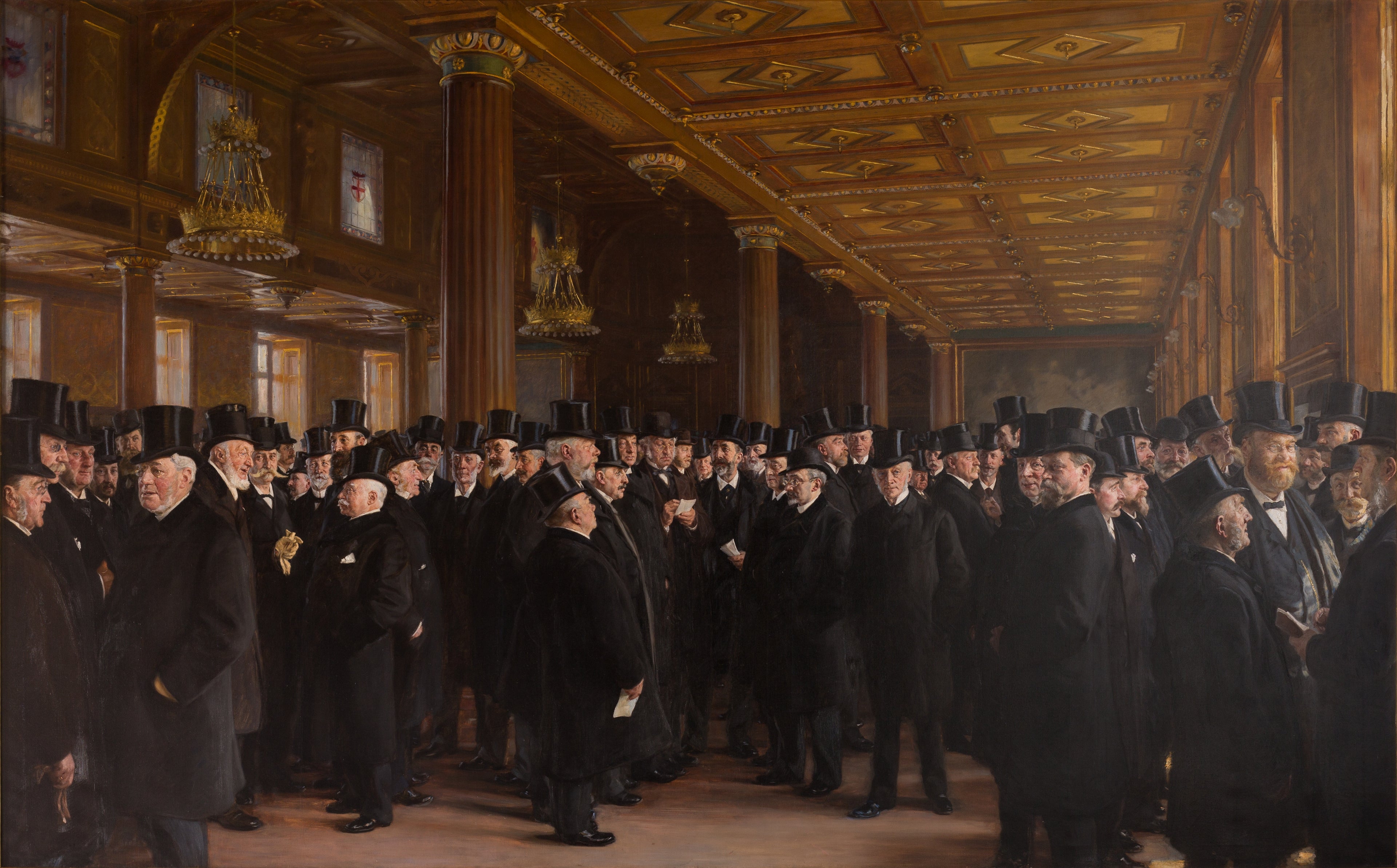 From the Copenhagen Stock Exchange - Peder Severin Krøyer