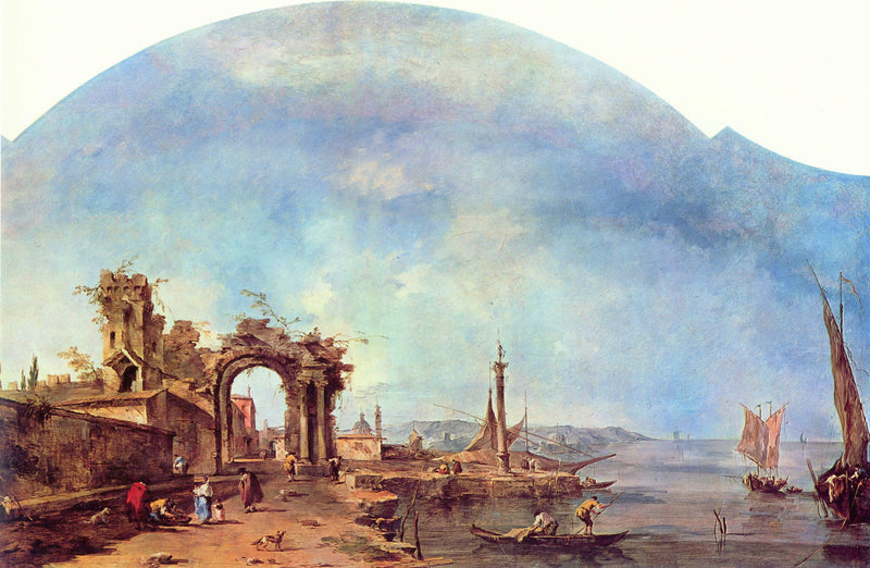 Fantastic Landscape - Francesco Guardi