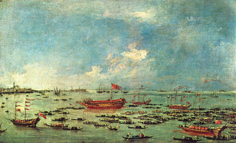 The Bucentaure near San Nicolò di Lido - Francesco Guardi