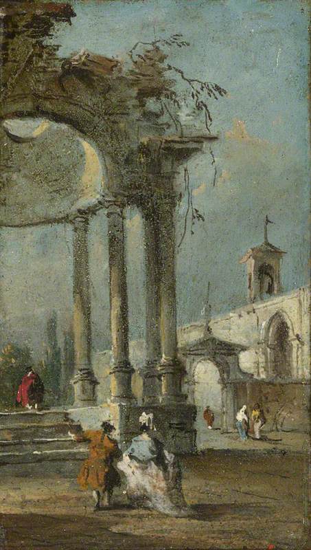 View Caprice with Ruins - Francesco Guardi