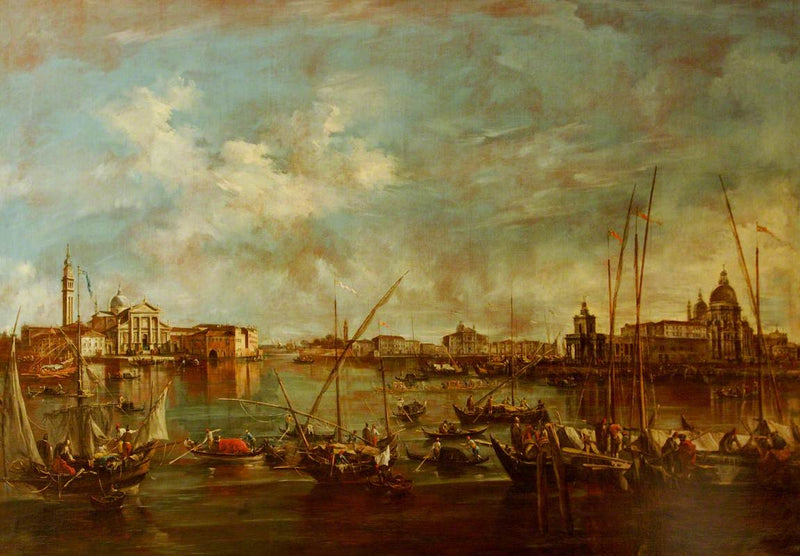 The Bacino di San Marco with the churches of San Giorgio Maggiore and Santa Maria della Salute, Venice - Francesco Guardi