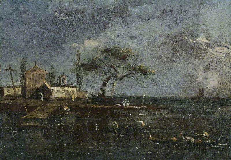 L'île d'Ancône, Venise - Francesco Guardi
