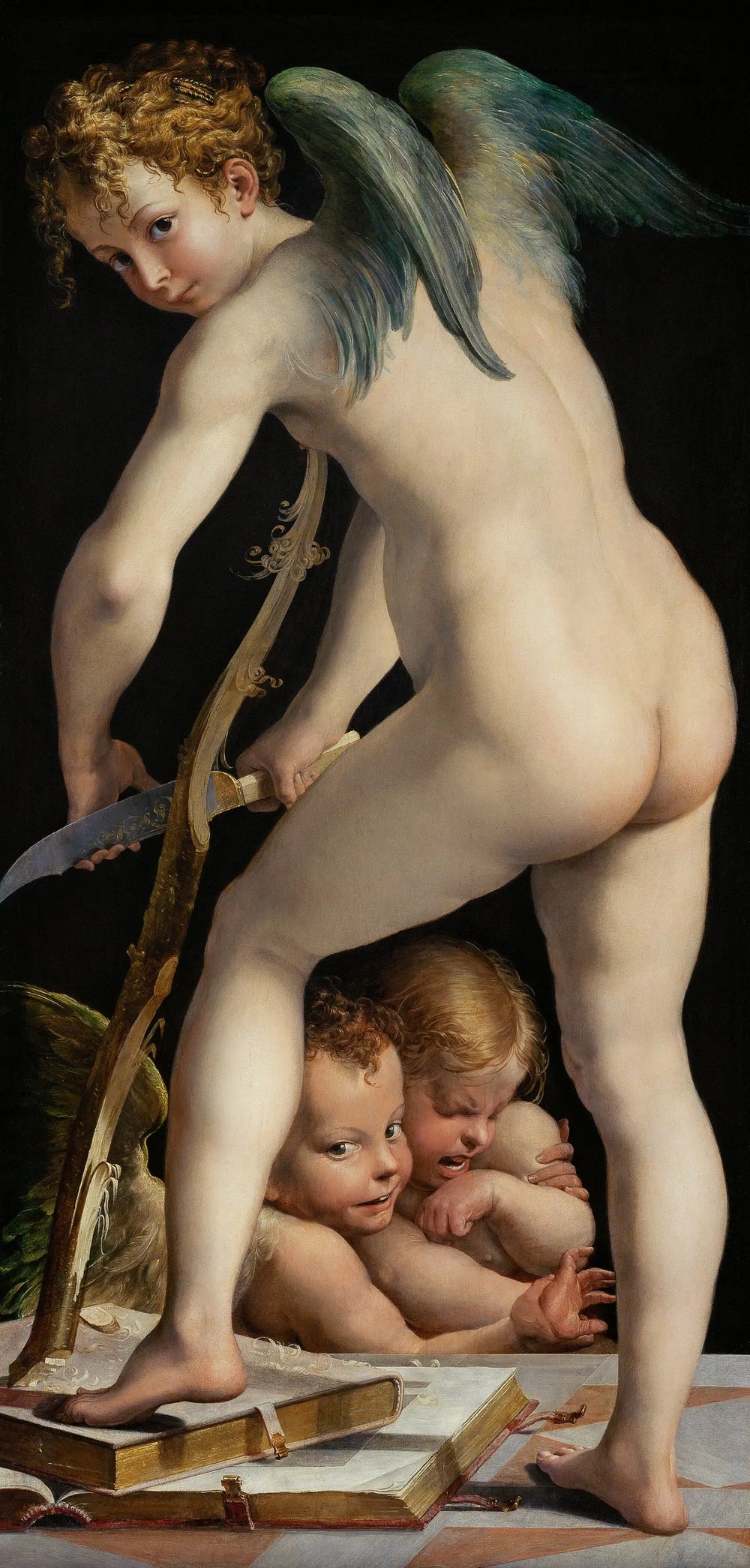 Cupidon fabriquant son arc - Parmigianino - Alpha Reproduction