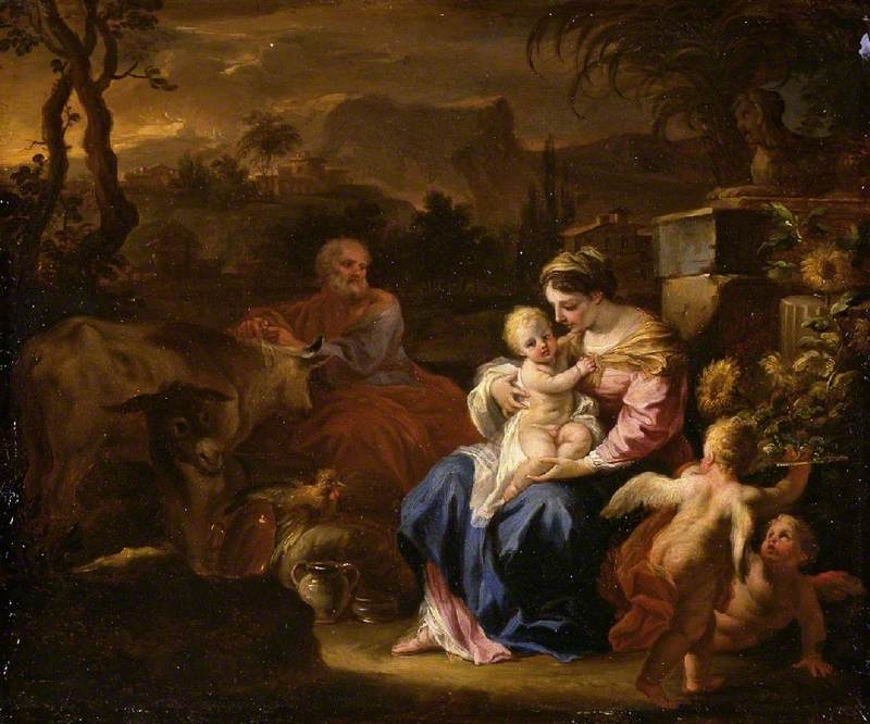 The Rest during the Flight into Egypt - Francesco Solimena