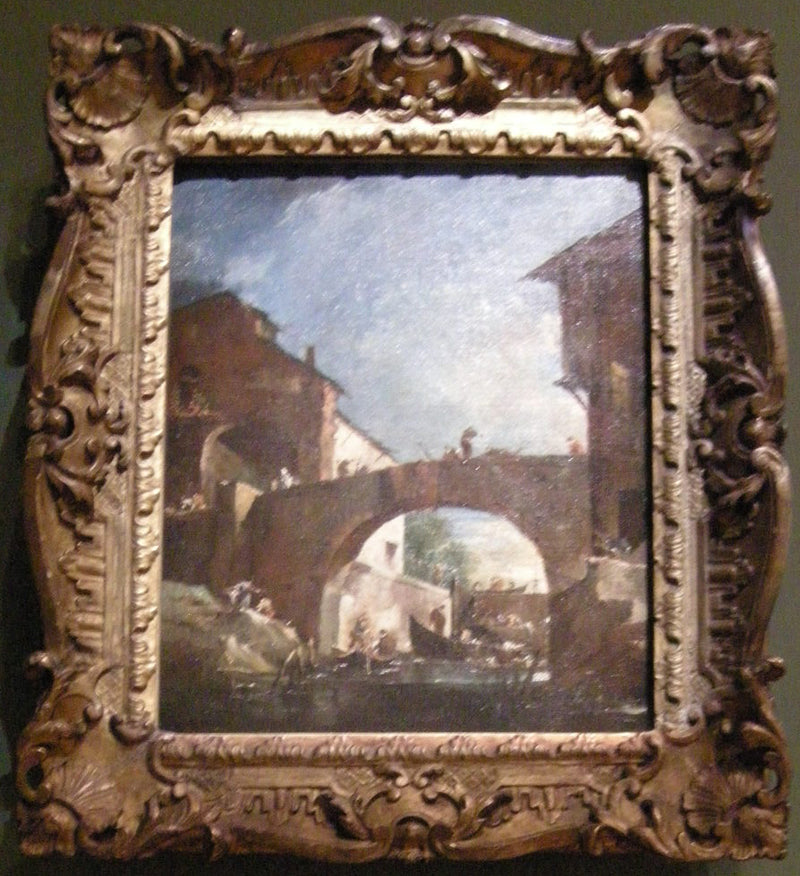 The Dolo Lock on the Brenta: Capriccio - Francesco Guardi