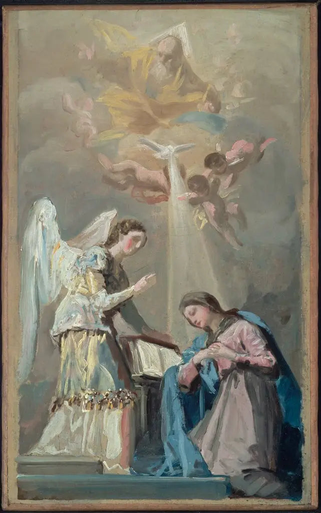 Reproduction du tableau « Annonciation - Francisco de Goya » par Alpha Reproduction en peinture à l’huile