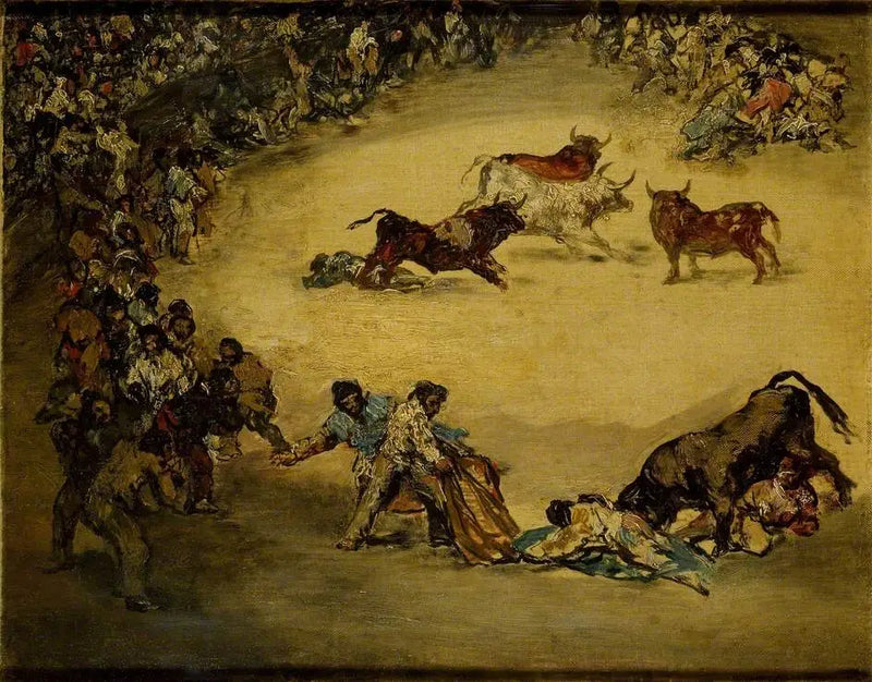 Bullfighting Scene: Fun from Spain - Francisco de Goya