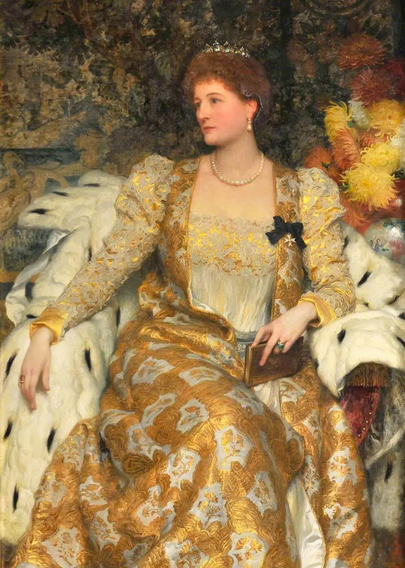 Alice Anne Graham-Montgomery, Duchess of Buckingham and Chandos and Countess Egerton of Tatton (1847-1931) - Frank Bernard Dicksee