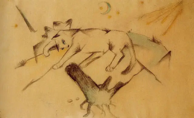 Lying Cats - Franz Marc