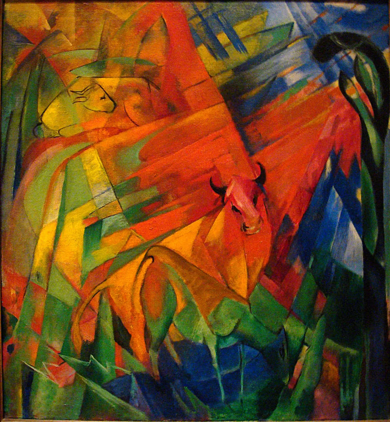Animals in a Landscape - Franz Marc