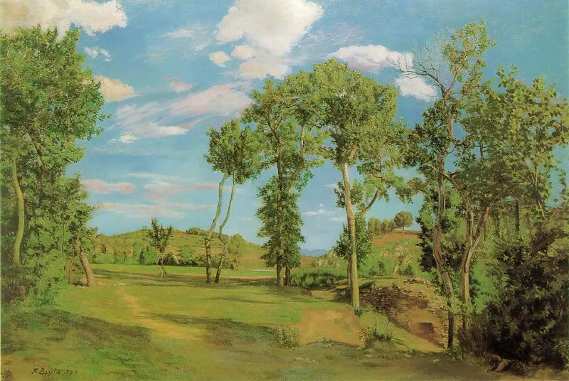 Landscape by the Lez - Frédéric Bazille