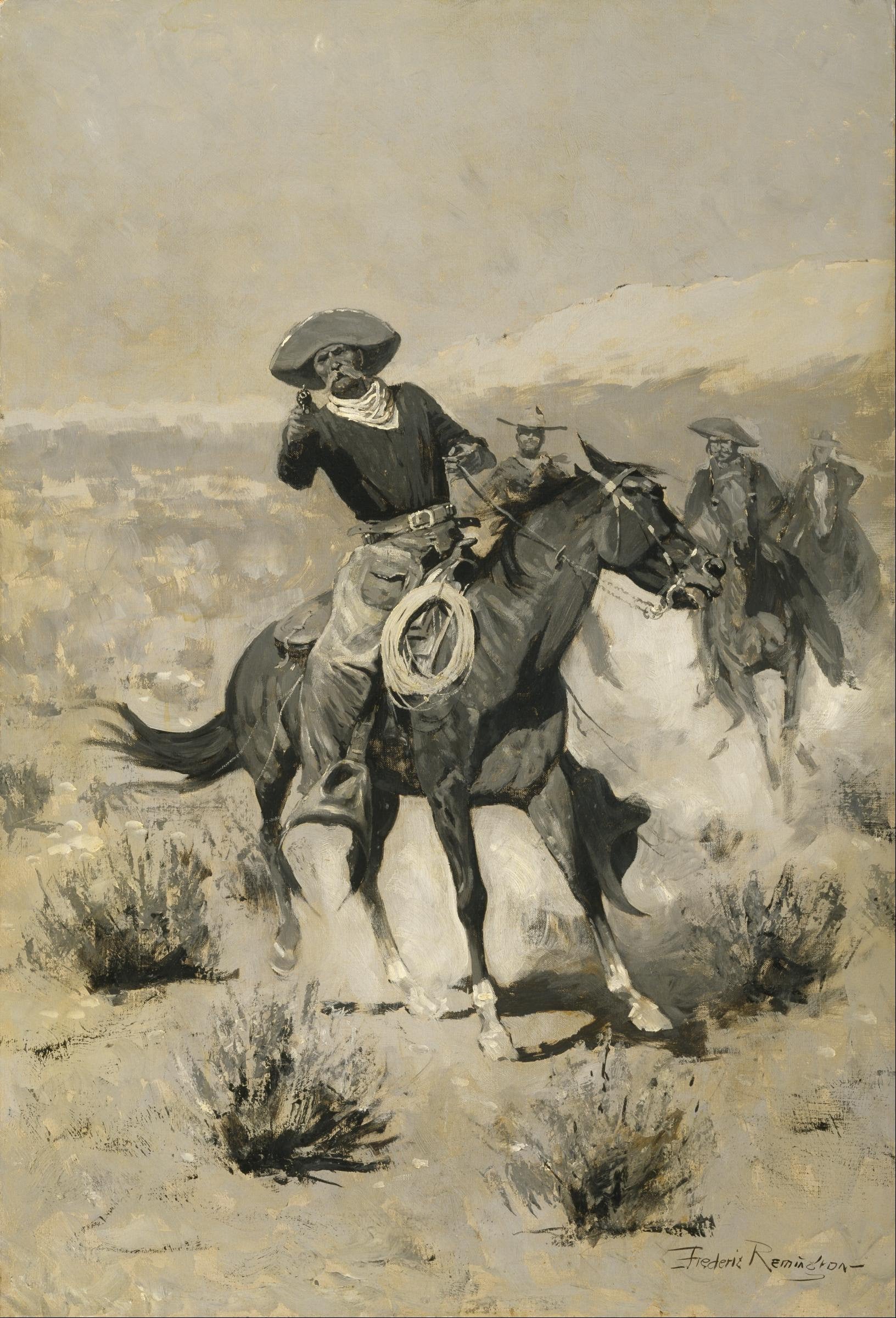Journées au champ de tir (« Haut les mains ! ») - Frederic Remington