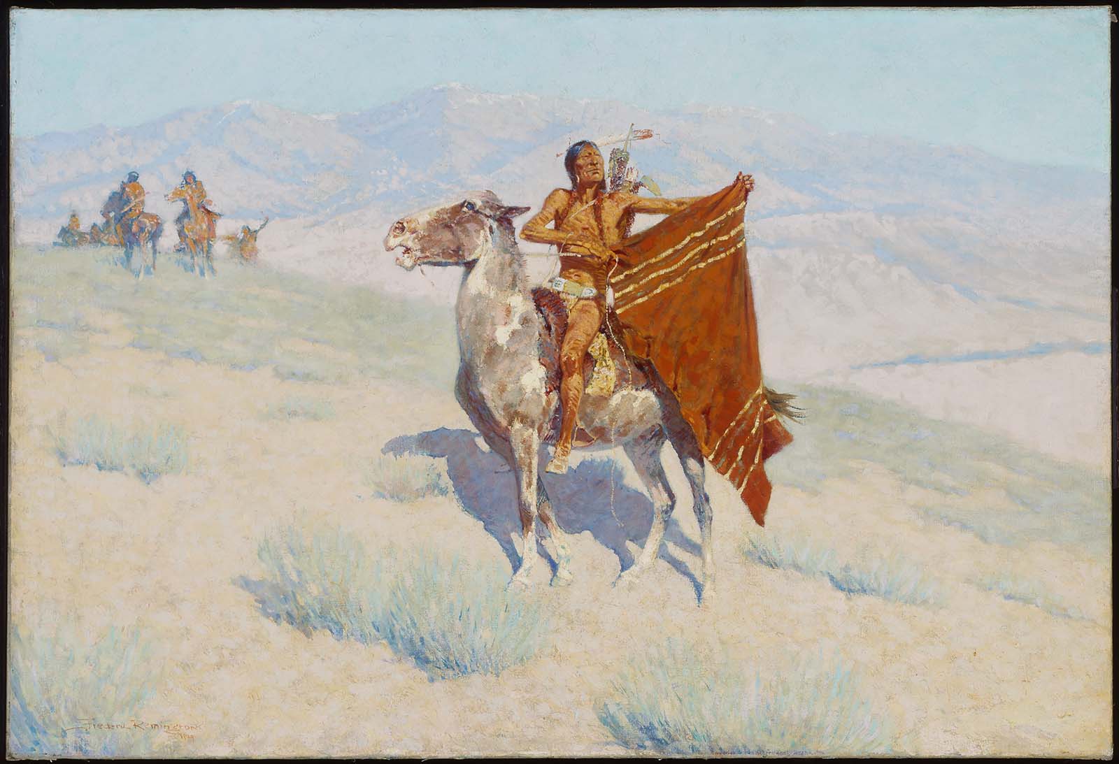 Le signal de la couverture - Frederic Remington