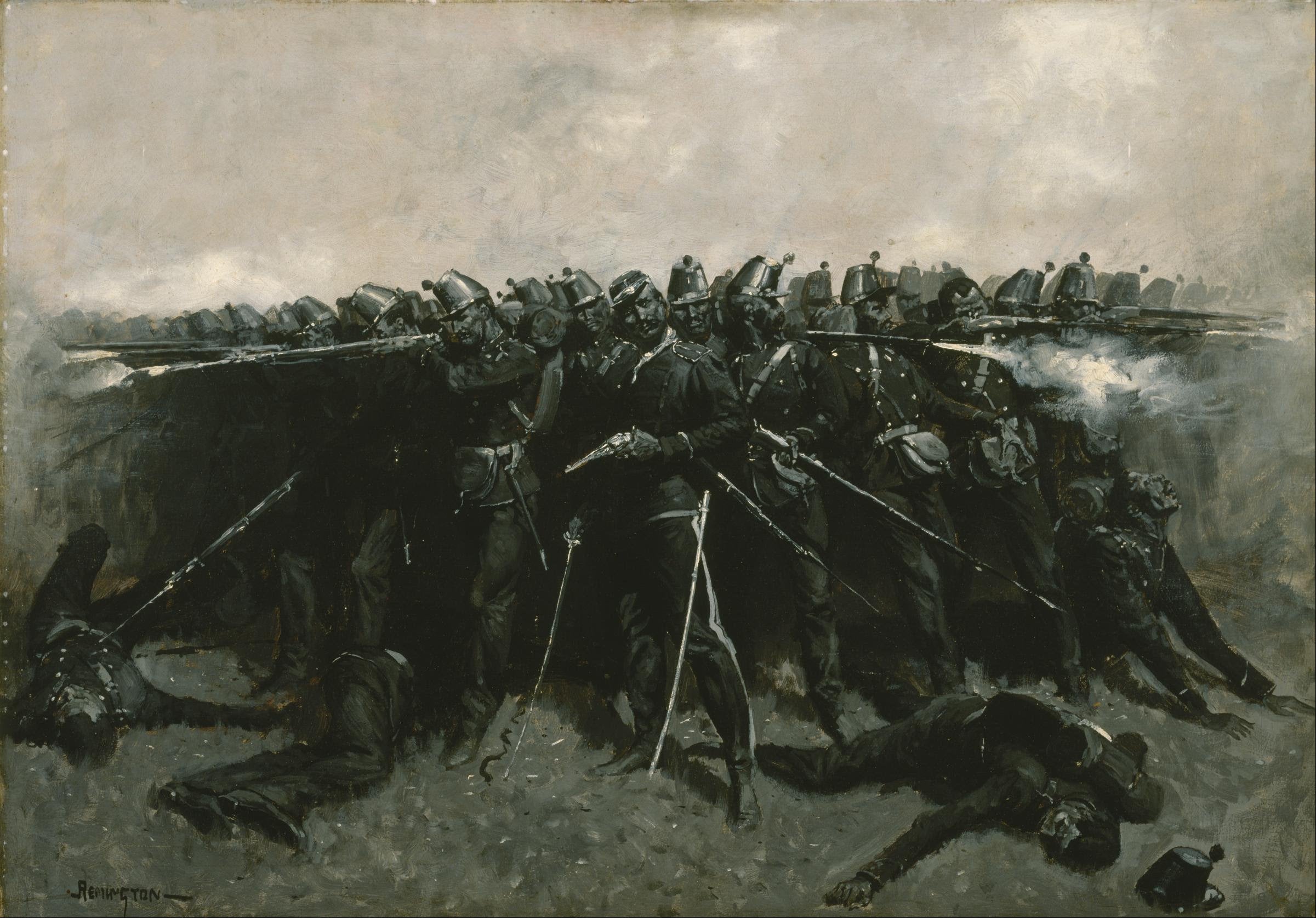 La place de l'infanterie - Frederic Remington